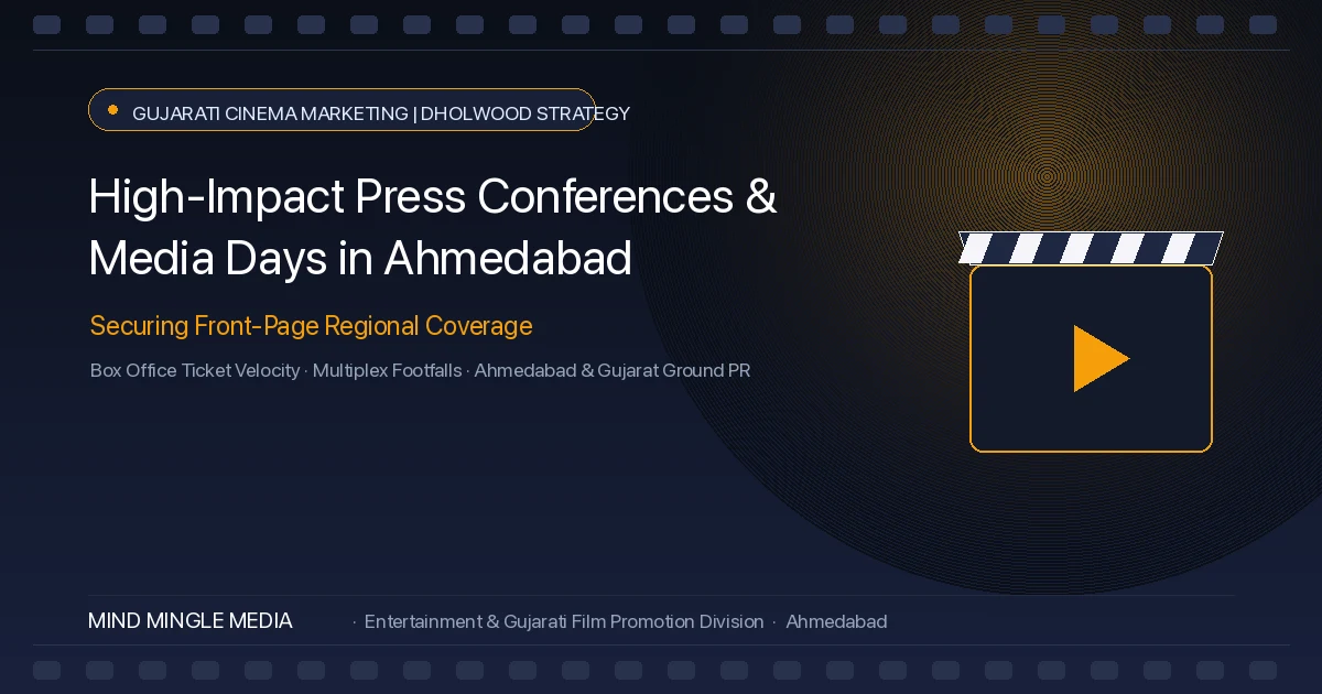 High-Impact Press Conferences & Media Days in Ahmedabad